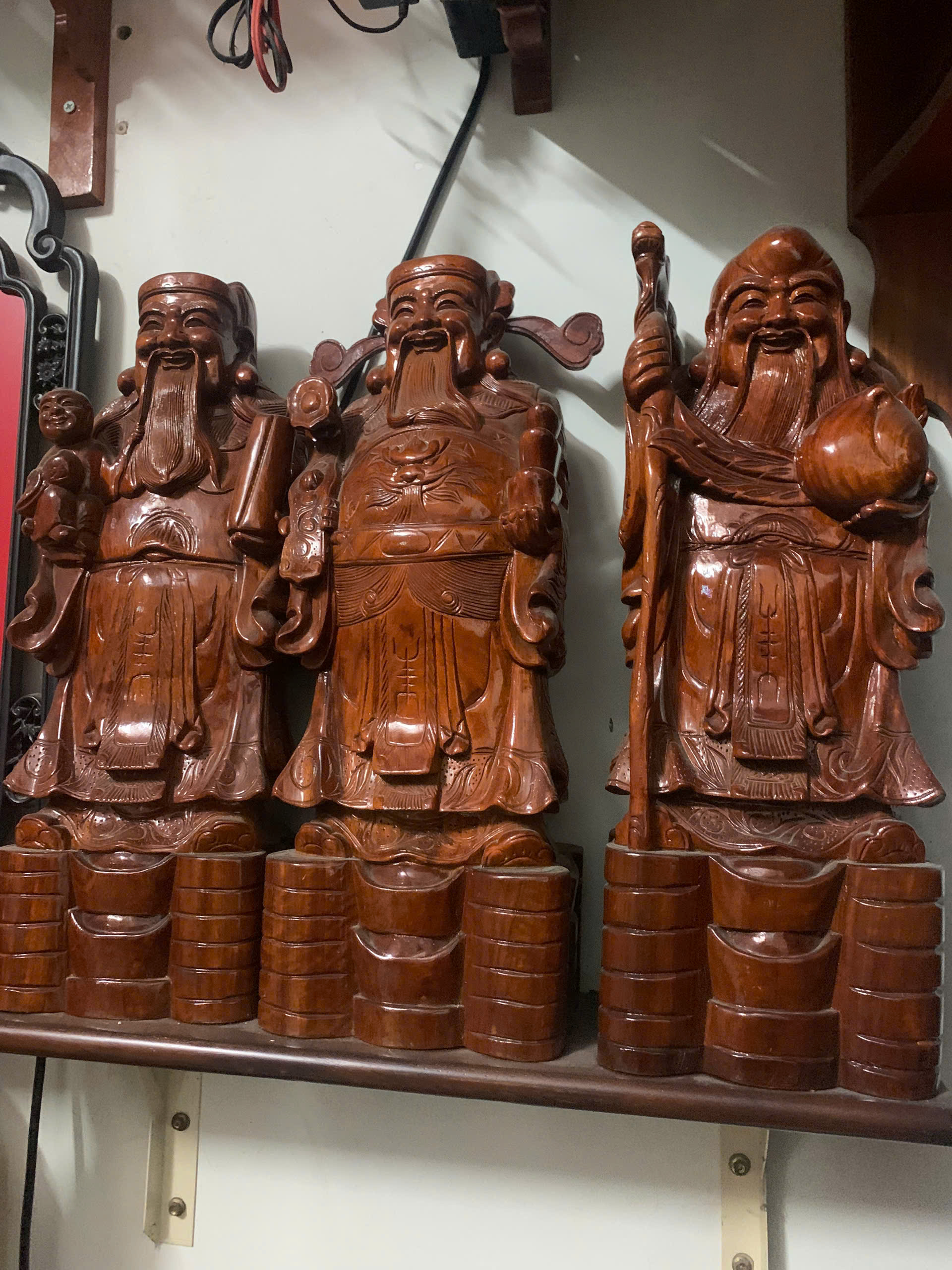 Tượng phúc lộc thọ Gỗ