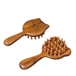 Combo lược chải tóc lược massage gỗ Việt Mộc